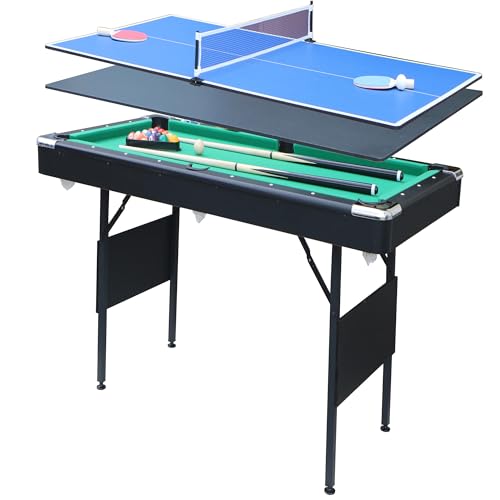 AiAigpt Premium 5.5 Ft Pool Table Green Velvet Cloth with Accessories