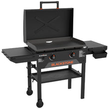 Blackstone Original Outdoor Griddle with Built-in Hood, Black, 28 Inch