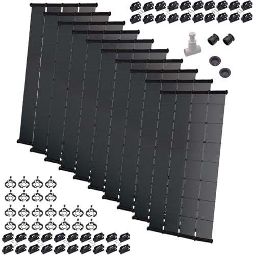 SunValue Ultimate Solar Pool Heater DIY Kit - Get the Most Out of Your Pool - Extend Your Swim Season & Pool Enjoyment (10-4'x10' Panels / 400 Square Feet)
