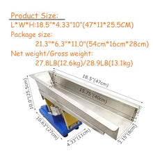 INTBUYING Electromagnetic Vibrating Feeder Shaking Feeding Machine 110V/220V Vibration Feeder GZV-3 for Powder and Granular Materials