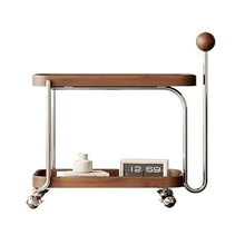 CHmrfvqtus Couch Side Table Dining Cart Wooden Sofa Side Table Living Room Home Simple Movable Bedside