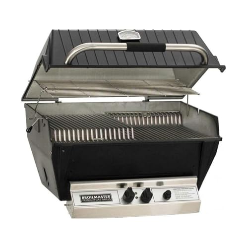 Broilmaster P3XFN Natural Gas Grill Head with Flare Buster, Black