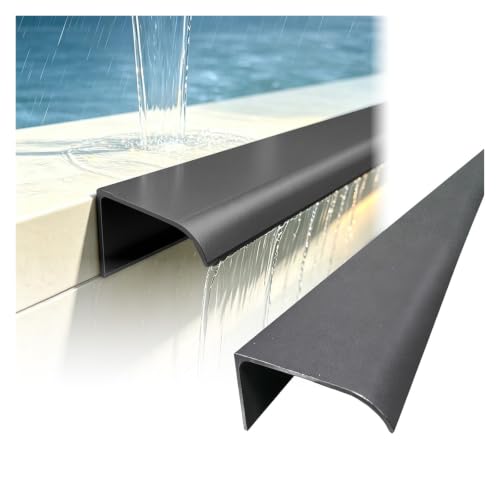ERRULAN Vertical Wall Drip Edge, Aluminum Rain Diverter for Outdoor Walls