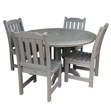 Highwood Lehigh 5-Piece Round Dining Set Coastal Teak