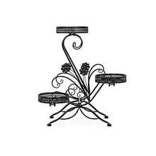 SIDUFHAOPKLL 3-Tier Metal Flower Pot Iron Shelf Stand Bonsai Holder Plants Display Rack for Home Patio Balcony Living Room Decoration