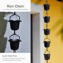 YUSIWOAL Rain Chains Aluminum Rain Chain for Heavy Rain, Decorative Chimes & Rain Catcher Cups(300cm/10ft)