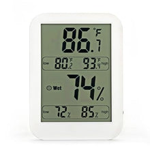 ASWRTYJO ABS Digital Electronic Thermometer Hygrometer The Indoor Large Screen Displays Simultaneously