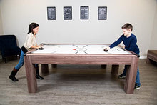 Hathaway Driftwood 7-ft Air Hockey Table Tennis Combination Woodgrain