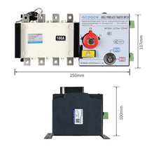HTKEOXDRO GCQ4 Isolated PC-Level Generator Switch fire-Fighting Dual Power Automatic Transfer Switch(4P160A)