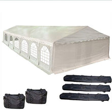 DELTA 40'x20' Heavy Duty PE Party Tent with Waterproof Top and Removable Sidewalls White