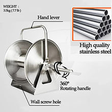DSWMY Garden Hose reels Hose Reels,Washer Reel, Wall/Floor Mounted Metal Water Hose Reel with Crank Multi-Purpose Steel Wall and Floor Mount Garden Hose Reel,(Hose Reel)