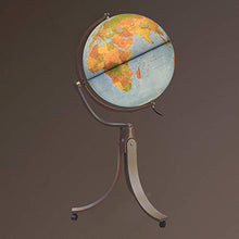 Waypoint Geographic Emily 20” Illuminated Decorative Globe Blue Ocean Styling
