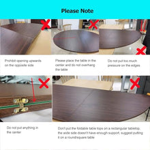 HAIXHX White Folding Round Table Top Extender, 47.2-94.5 in Large Round Foldable Table Top Only, Universal Circle Wooden Replace Table Top, No Legs, Home or Commercial Use(Diameter 86.6"/220cm)