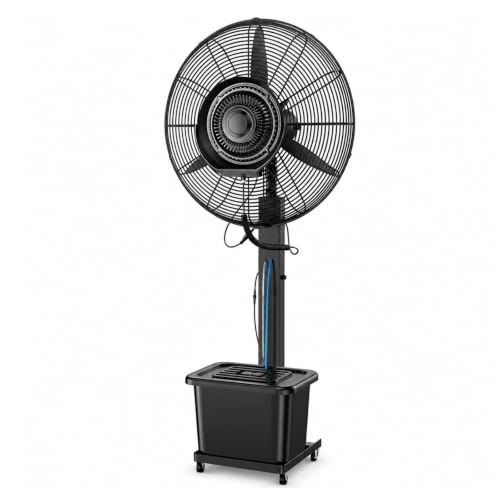 WAMJ AQDY Outdoor Misting Fan with 12 Gal Water Tank and Pump