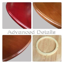 LLHBBSHYYDM Round Table Top, Turntable Dining Table, Turntable Wood Table Serving Tray, Swivel Dining Table Turntable(Dark Brown,120 cm (50in))