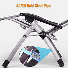 Extra Wide Adjustable Lounger Chair Portable Garden Patio Relaxer Lounge Chair with Cup and Phone Holder Comfortable Breathable Max Load 150kg #2