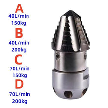 High Pressure Sewage Rotary Cleaning Nozzle, Drainage Ditch Cleaning Tool, Dredging Truck 40L-70L/min(Style A)