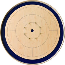 Crokinole Canada Royal Blue Tournament Crokinole Board Game Set Brown & Blue
