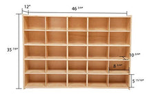 Contender 25 Cubby Birch Plywood Storage Cabinet No Bins