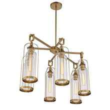 Bailey Street Home 6 Light Outdoor Pendant Vintage Style Black 17.75" Tall x 19.5" Wide