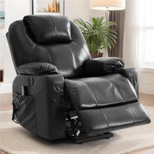 UOPYNE Black Power Lift Recliner with Heat & Massage for Seniors