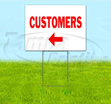 TampaPrinting Customers Left Yard Sign 18" X 24" with Metal Step Stake