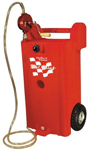 John Dow Industries JDI-25GC-P1 25 Gallon Fuel Chief Polyethylene Gas Caddy with UL Approved Pump