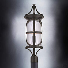 Urban Ambiance Luxury Rustic Outdoor Post/Pier Light, Large Size: 26-1/2" x 9", with Old World Style Elements, Olde Bronze Finish, UHP1180 from the Brussels Collection