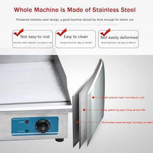 XQZMZSCP Electric Countertop Griddle Flat Top Grill Hot Plate BBQ Commercial Grill with Large Cooking Surface & Adjustable Temperature Control (818)