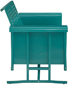 Crosley Furniture Bates 2-Person Retro Metal Outdoor Patio Loveseat Glider