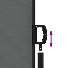 HFXHIJXQ Retractable Side Awning Anthracite Polyester Privacy Screen 472.4 x 472.4 x 55.1 in Outdoor Sun Shade for Patio Garden Balcony Terrace
