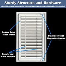 Innovz White Louvered Access Panel Door, Ventilated HVAC Utility Room Inspection Door for Water Heater & Pipe Maintenance, Attic Hatch Wall Hole Cover Plate(WxH(20x60in))