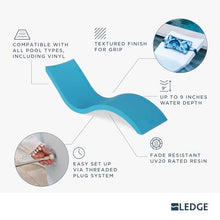 Ledge Lounger Signature Chaise Pool Lounge Chairs Set of 2 + Side Table