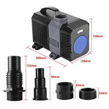 TYZK Electric Submersible Pump 10000-16000l/h Submersible Pump, Garden Fountain Ecological Pond Filter System 80/100/120/140w Sump Pump (Cor : CTP 16000)
