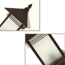 Black Pillar Lamp Yard Patio Garden Porch Waterproof Outdoor LED Landscape Wall Lamp