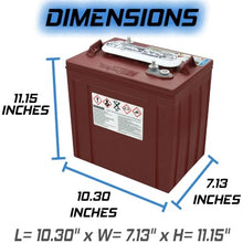 Banshee Trojan Motive T-125 GC2 6V 240Ah Deep Cycle Battery Pack