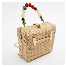 Spring Beaded Picnic Portable Messenger Box Polyester Shoulder Tote Bag