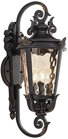 Casa Marseille 31" Large Veranda Bronze Vintage Outdoor Wall Light Fixture