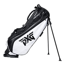 PXG Golf Lightweight Carry Bag with Carbon Fiber Stand Legs, 4-Way Top, Disconnect Straps, Padded Back Panel, Insulated Water Bottle Pocket, and Snap-on Rain Hood Black and White