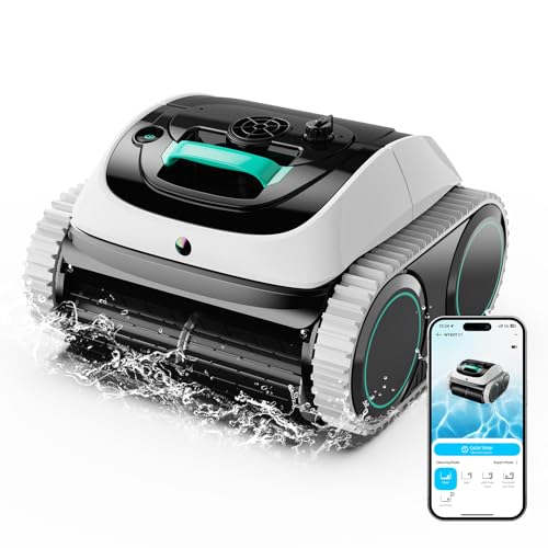 WYBOT C1 Cordless Robot Vacuum for Inground Pools, Grey with White