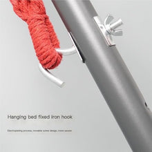 Fashionable Outdoor Canvas Hammock - with Steel Stand, an Ideal Choice for Outdoor Rest -Outdoor Camping Hammock(Brown)