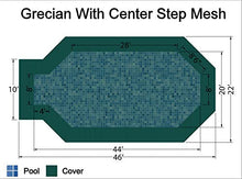 Loop-Loc Safety Pool Cover 20x40 Rectangle Super Dense II Mesh Green