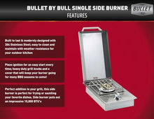 Bullet by Bull Stainless Steel Outdoor Kitchen Grill Set - Built-In Liquid Propane Grill -BBQ Kitchen Island Bundle - Includes 5 Burner Grill, Side Burner, Double Access Door & Double Storage Drawer