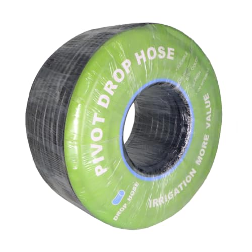 Pivot Drop Hose for Agricultural Irrigation 3/4" 328ft Roll, Color: Black