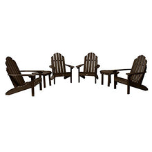Highwood Adirondack 6pc Set with Side Tables Weathered Acorn