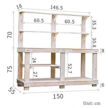 MKYOKO Outdoor Garden Potting Bench Open Shelf 4 Layer Multifunction Storage Flower Plant DIY Workstation for Patio Courtyards Balcony