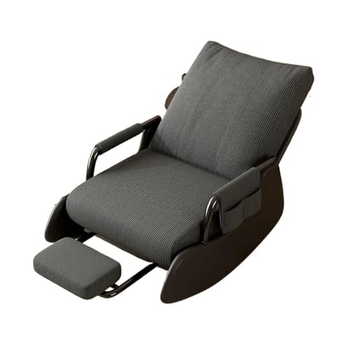 OUTIFUOSSR Rocking Chair, Recliner, Comfortable Balcony, Lazy, Single Sofa, Living Room for Long Periods of Sitting(with Pedals-F)