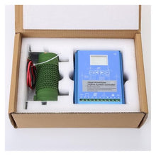 Solar Charge Controller, 5KW 8KW 10KW 15KW 12V 24V 48V Hybrid Wind Power Solar Charge Controller MPPT Regulator for Turbine PV Charging Battery(Wind 3KW Solar 1KW,Blue_24V 48V)
