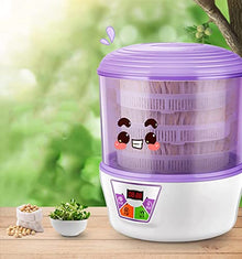 KFJZGZZ 2PCS Bean Sprout Machine, Household Automatic Intelligent Large-Capacity Sprouting Machine PTC Constant Temperature Cultivation Grain Seed Germination Kit