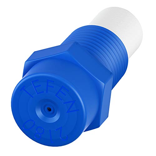 Tefen Plastic Fogger Misting Nozzles with Poly Filter 1/8" NPT 1.5GPH 1000 Pack Blue